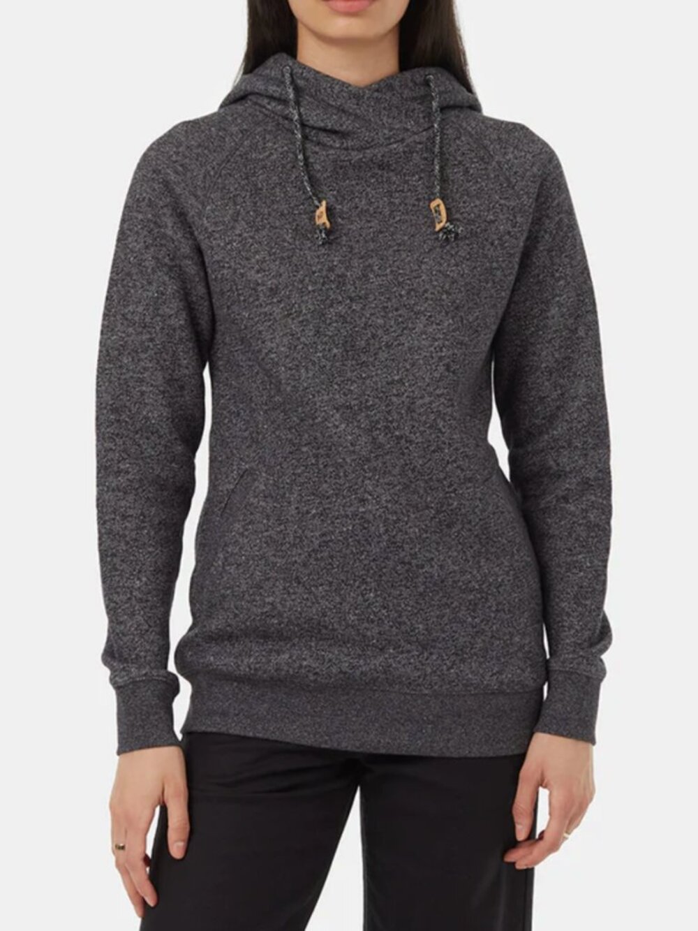 tentree Women's Burney Hoodie Pullover Hooded Sweatshirt in Meteorite Sz M